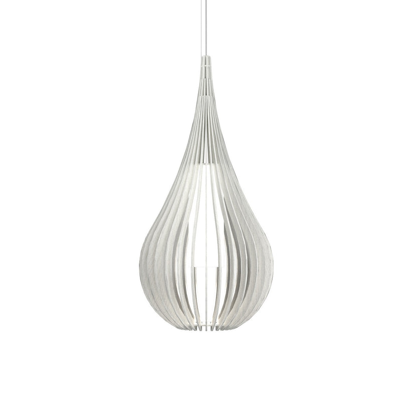 Accord Lighting 1309.47 One Light Pendant, Organic White
