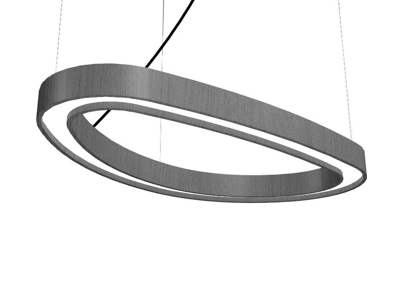 Accord Lighting 1329LED.50 LED Pendant, Organic Grey