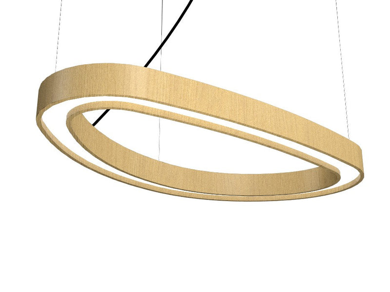 Accord Lighting 1331LED.49 LED Pendant, Organic Gold