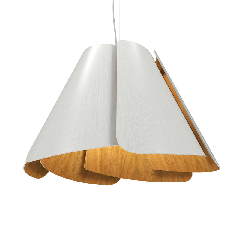Accord Lighting 1364.47 One Light Pendant, Organic White