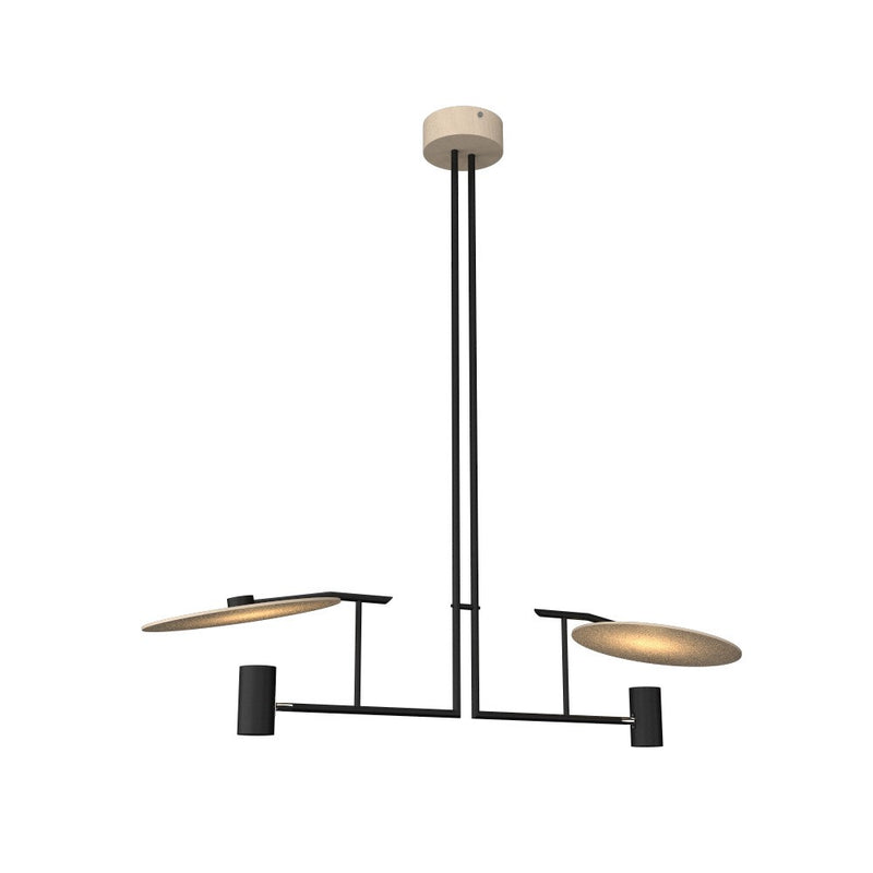 Accord Lighting 1421.48 Two Light Pendant, Organic Cappuccino