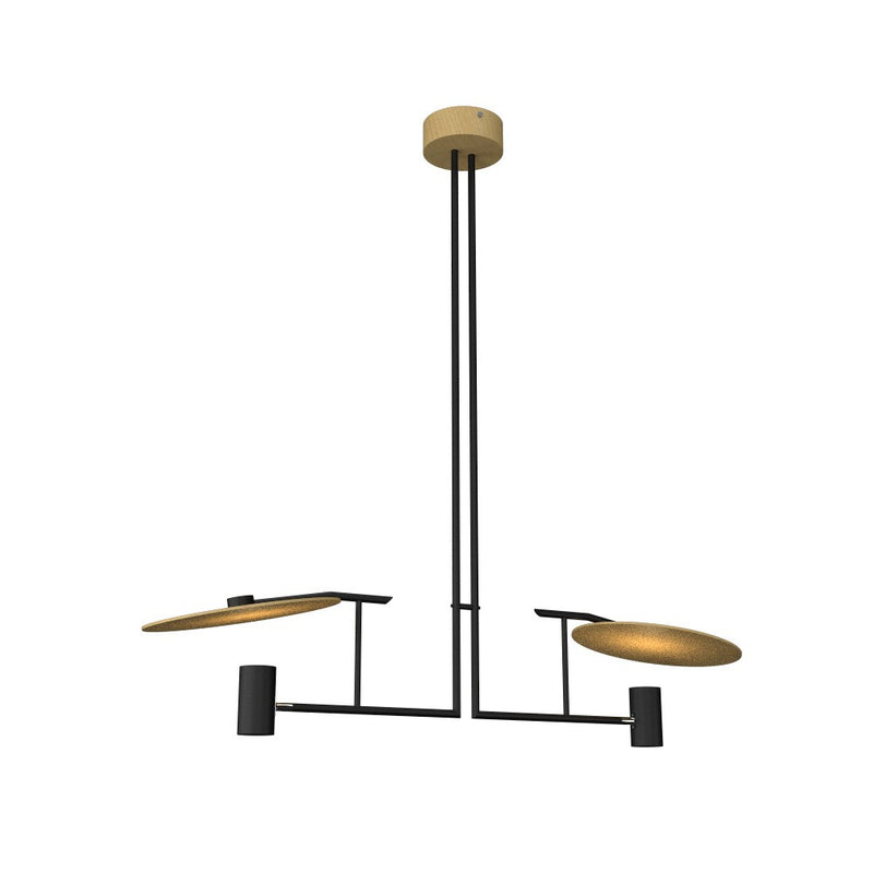 Accord Lighting 1421.49 Two Light Pendant, Organic Gold