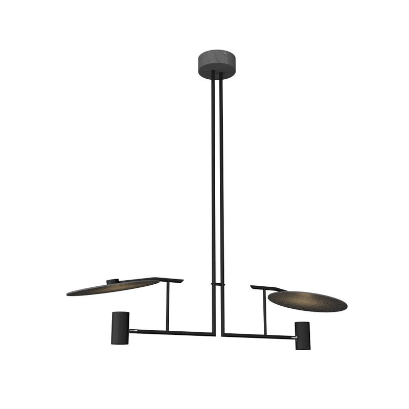 Accord Lighting 1421.50 Two Light Pendant, Organic Grey