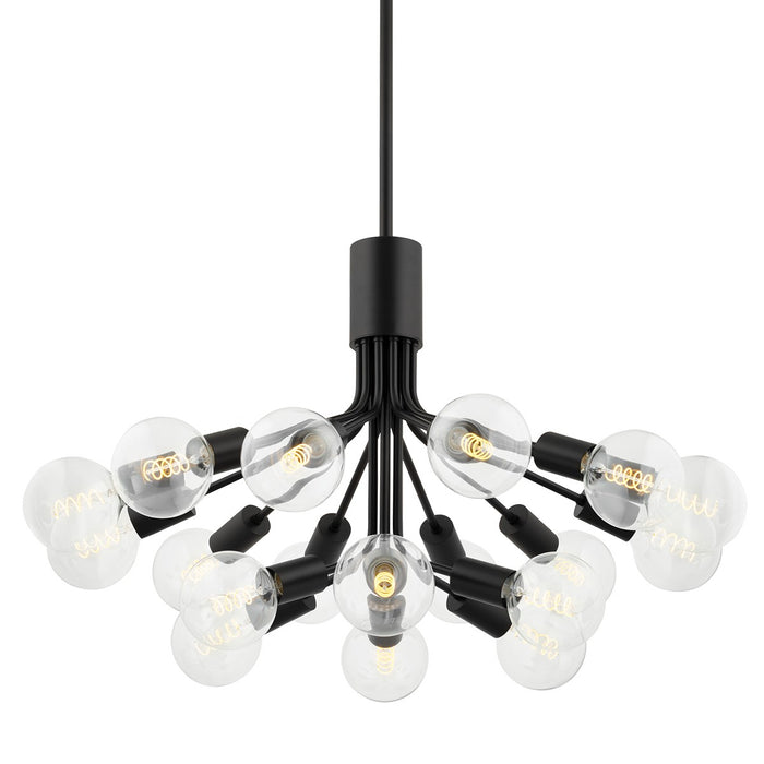 Mitzi H680818-SBK 18 Light Chandelier, Soft Black