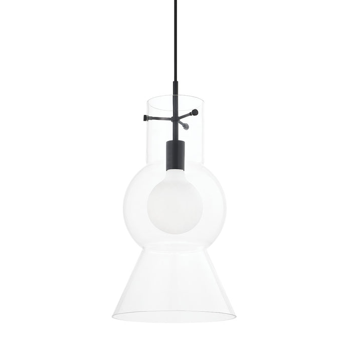 Mitzi H702701L-SBK One Light Pendant, Soft Black