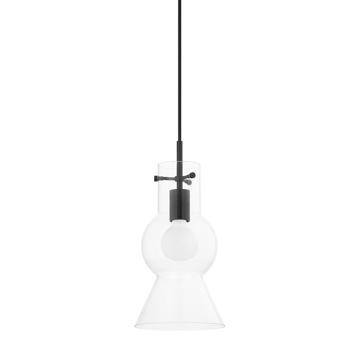 Mitzi H702701S-SBK One Light Pendant, Soft Black