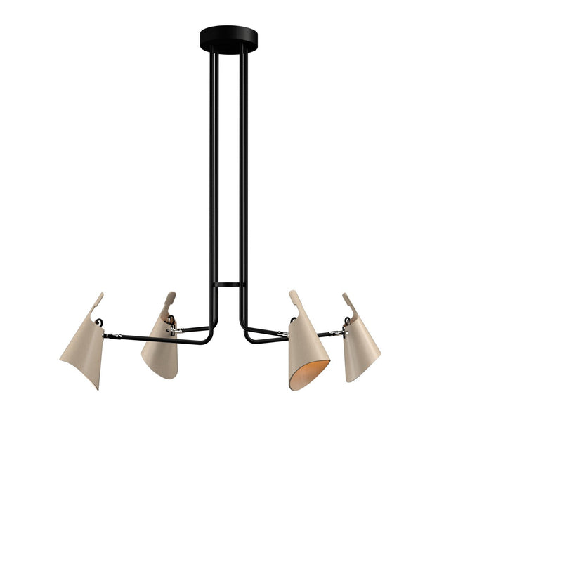 Accord Lighting 1446.48 Four Light Pendant, Organic Cappuccino