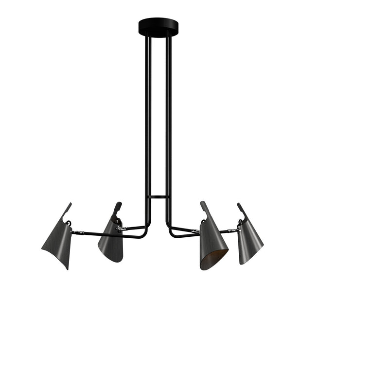 Accord Lighting 1446.50 Four Light Pendant, Organic Grey