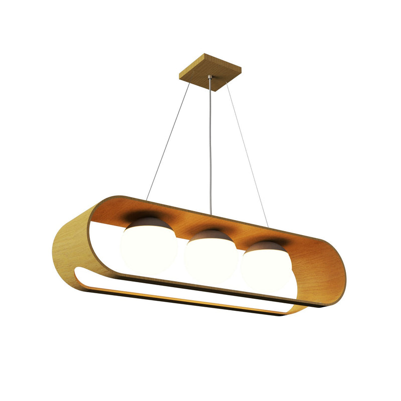 Accord Lighting 1448.49 Three Light Pendant, Organic Gold