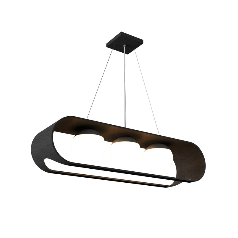 Accord Lighting 1448.50 Three Light Pendant, Organic Grey
