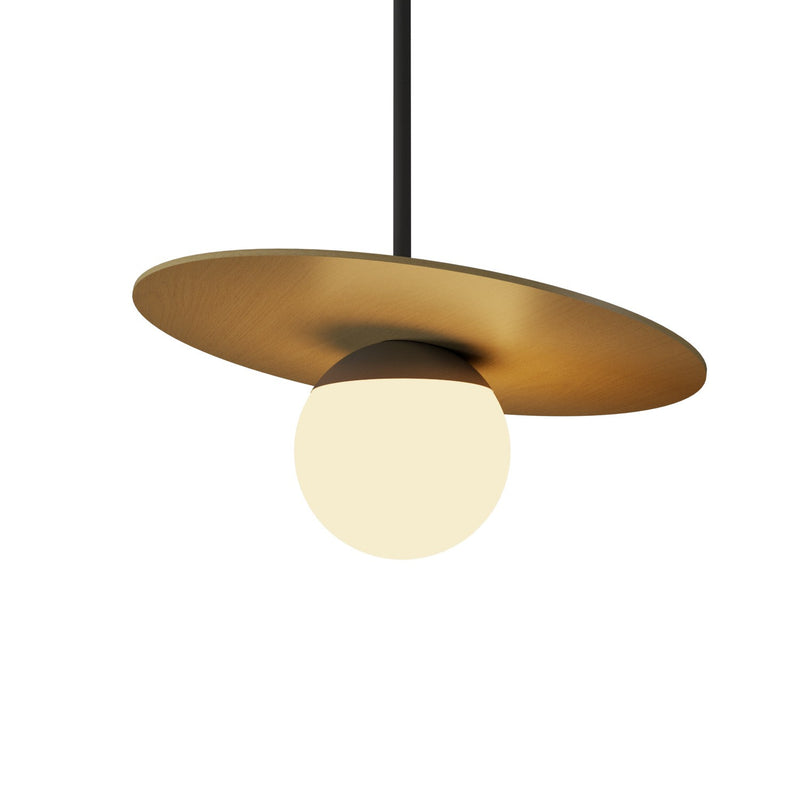 Accord Lighting 1462.49 One Light Pendant, Organic Gold