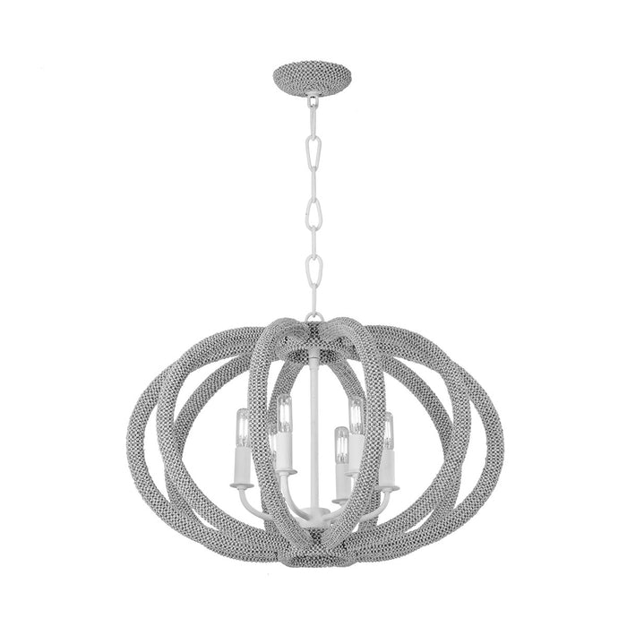 Hudson Valley 1206-WP Three Light Chandelier, White Plaster