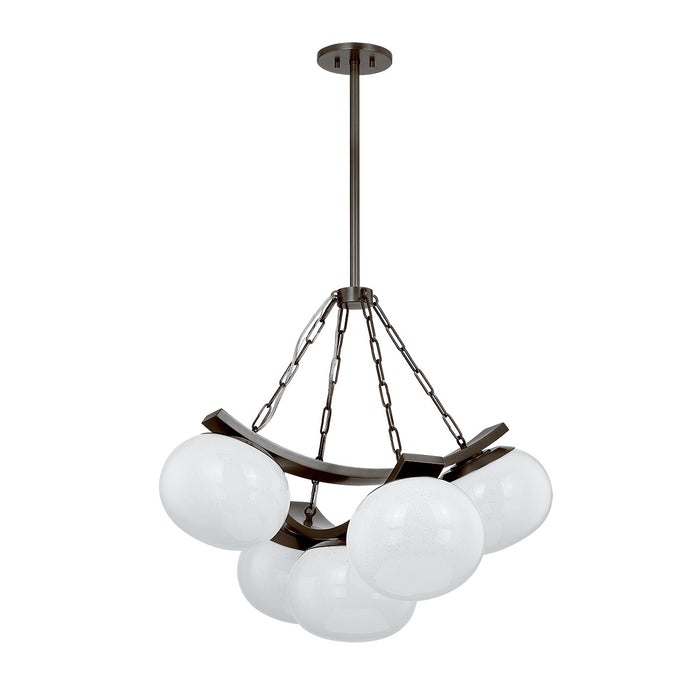 Hudson Valley 2105-DB Five Light Chandelier, Distressed Bronze