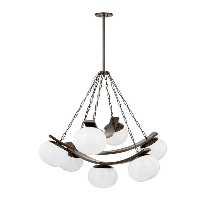 Hudson Valley 2107-DB Seven Light Chandelier, Distressed Bronze