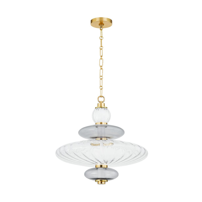 Hudson Valley 2619-AGB LED Pendant, Aged Brass
