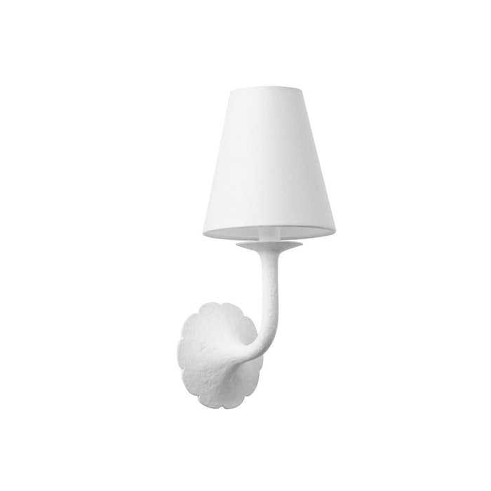 Hudson Valley 2801-WP One Light Wall Sconce, White Plaster