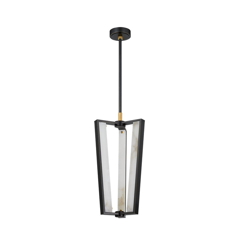 Hudson Valley 4053-AGB/DB LED Pendant, Aged Brass/Distressed Bronze