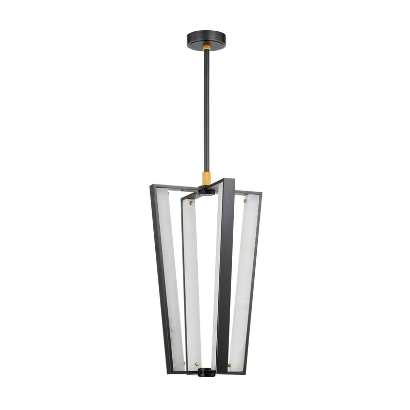 Hudson Valley 4054-AGB/DB LED Pendant, Aged Brass/Distressed Bronze