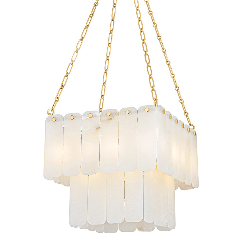 Hudson Valley 7418-AGB 17 Light Chandelier, Aged Brass