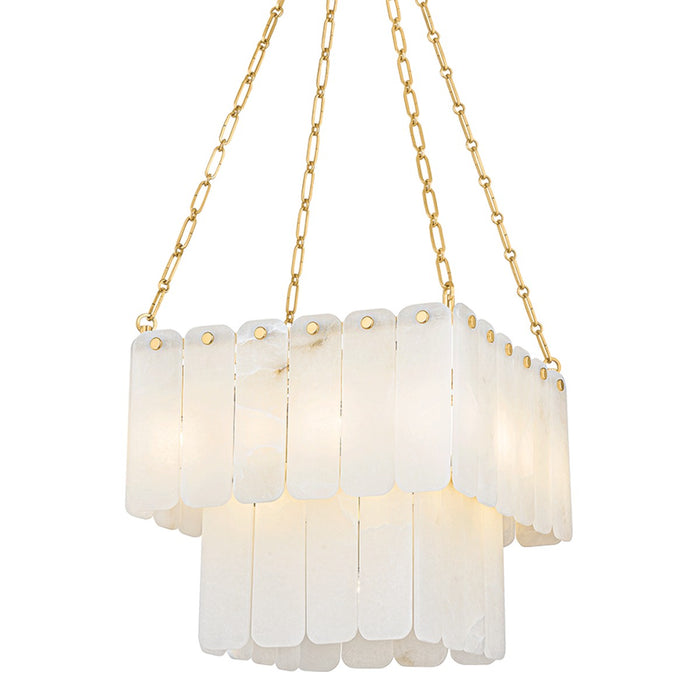 Hudson Valley 7418-AGB 17 Light Chandelier, Aged Brass