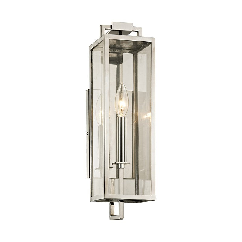 Troy Lighting B6531-SS One Light Wall Sconce, Stainless Steel