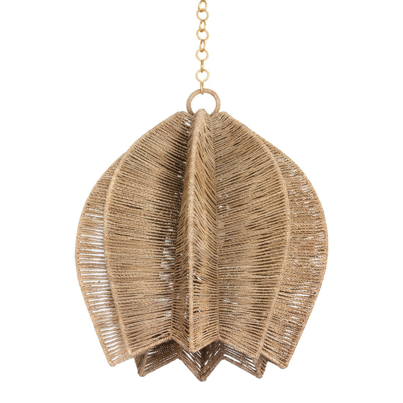 Troy Lighting F3424-VGL One Light Pendant, Vintage Gold Leaf