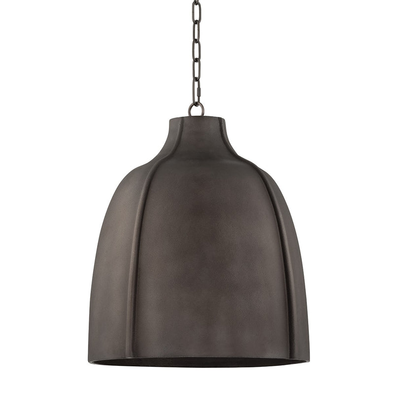 Troy Lighting F3720-BKG One Light Pendant, Blackened Graphite