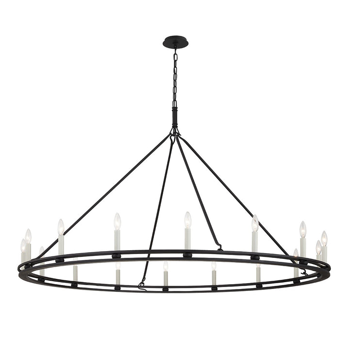 Troy Lighting F6234-TBK 16 Light Chandelier, Textured Black