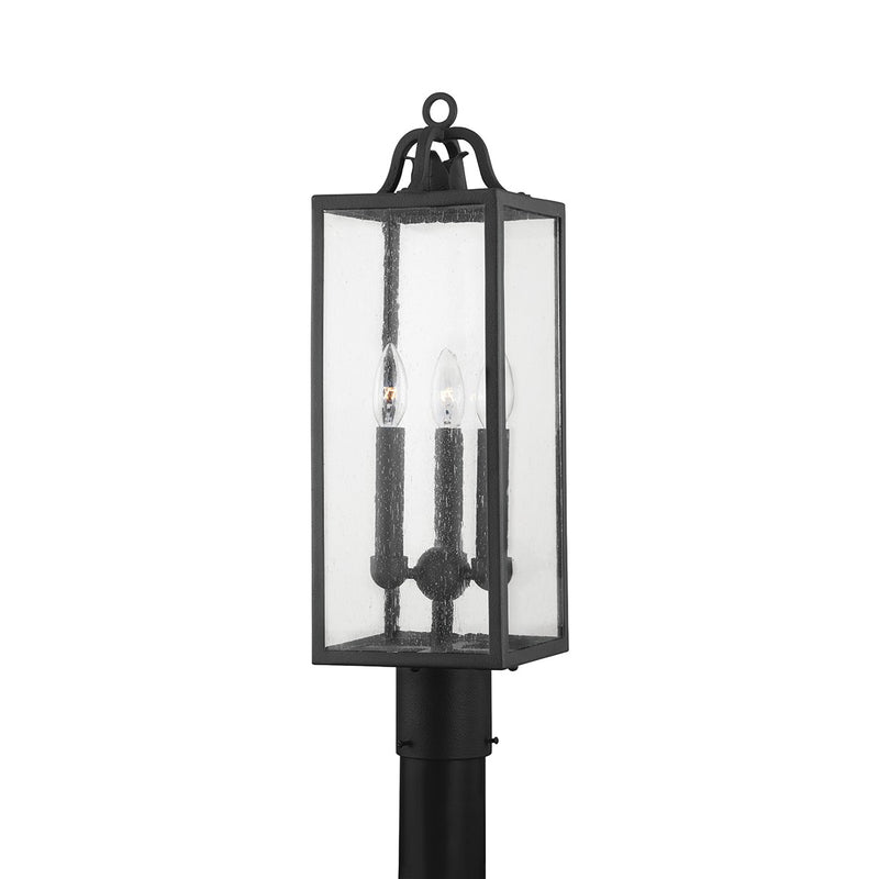 Troy Lighting P2067-FOR Three Light Outdoor Post Mount, Forged Iron