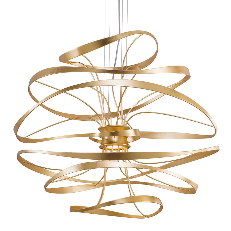 Corbett Lighting 216-44-GL/SS LED Chandelier, Stainless Steel