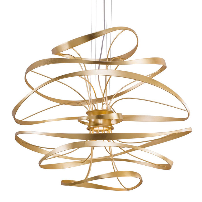 Corbett Lighting 216-44-GL/SS LED Chandelier, Stainless Steel
