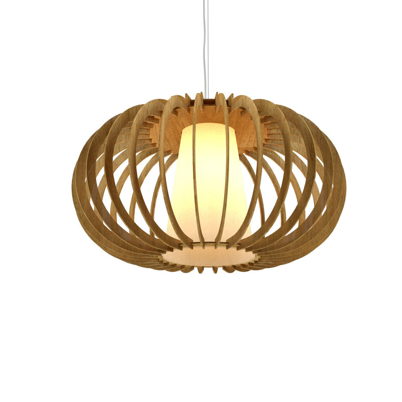 Accord Lighting 1489.09 One Light Pendant, Louro Freijo