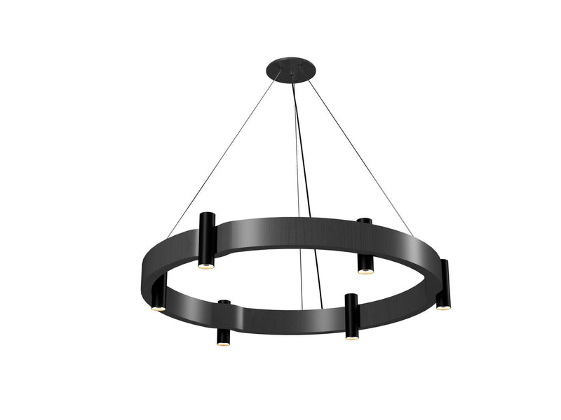 Accord Lighting 1498.50 12 Light Pendant, Organic Grey