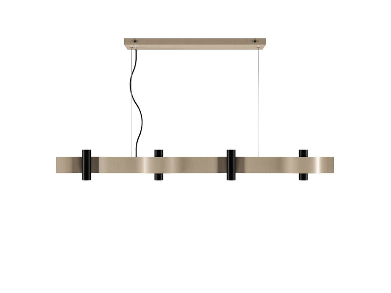 Accord Lighting 1500.48 Eight Light Pendant, Organic Cappuccino