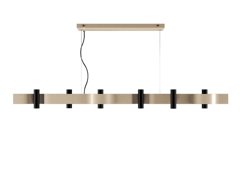 Accord Lighting 1501.48 14 Light Pendant, Organic Cappuccino