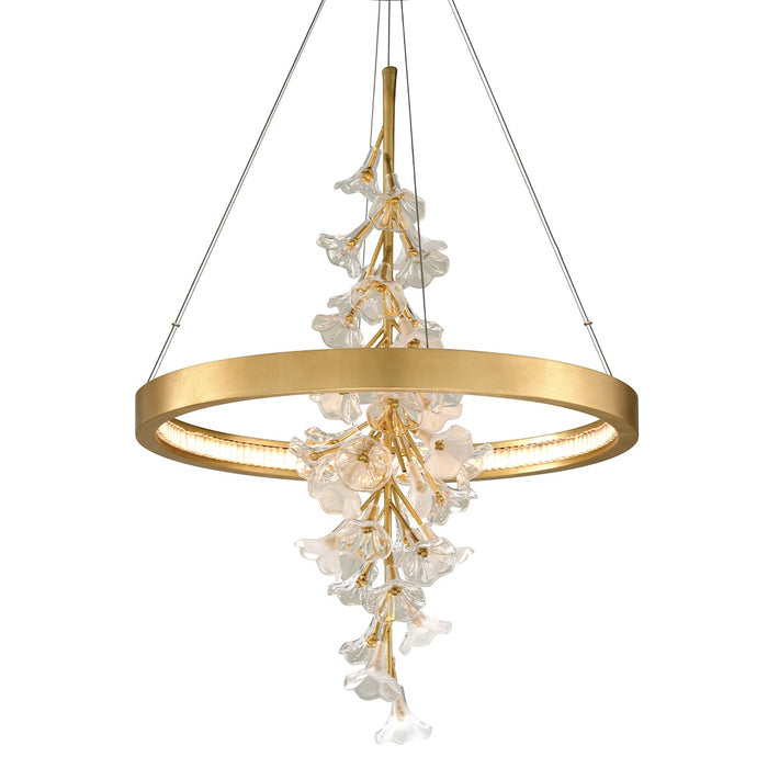 Corbett Lighting 268-71-GL LED Chandelier, Gold Leaf