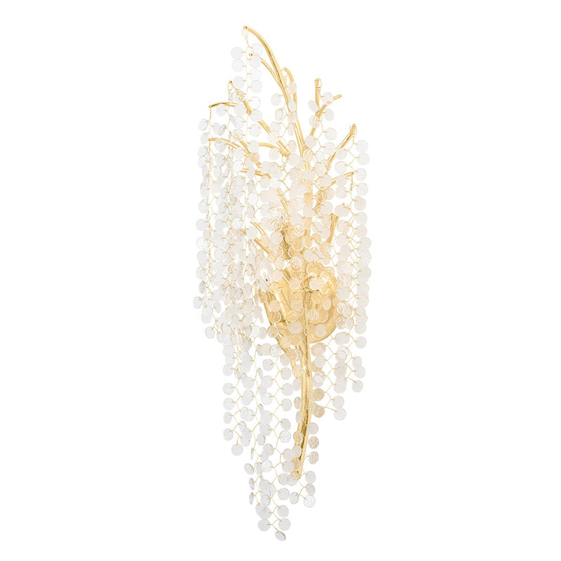 Corbett Lighting 350-03-GL Three Light Wall Sconce, Gold Leaf