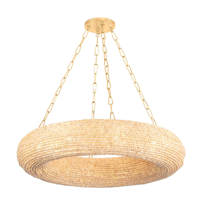 Corbett Lighting 384-36-VGL Ten Light Chandelier, Vintage Gold Leaf