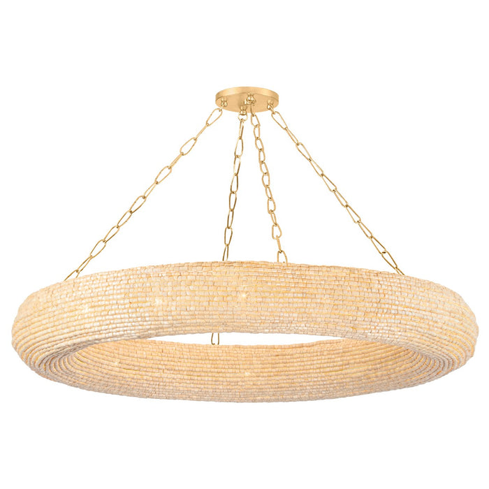 Corbett Lighting 384-50-VGL 16 Light Chandelier, Vintage Gold Leaf