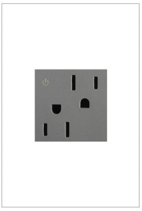 Legrand ARCD152M10 Dual Controlled Outlet, Magnesium