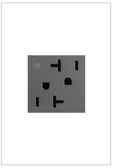 Legrand ARCD202M10 Dual Controlled Outlet, Magnesium