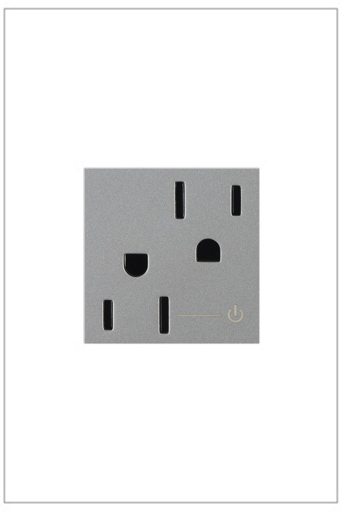 Legrand ARCH152M10 Half Controlled Outlet, Magnesium