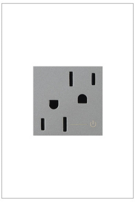 Legrand ARCH152M10 Half Controlled Outlet, Magnesium
