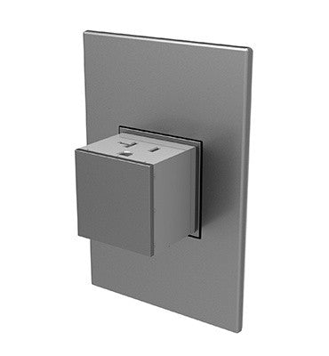 Legrand ARPTR201GM2 One-Gang Pop-Out Outlet, Magnesium