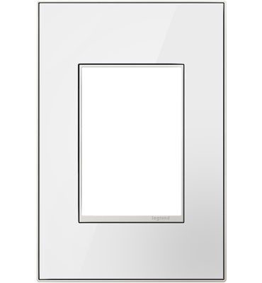 Legrand AWM1G3MWW4 Gang Wall Plate, White
