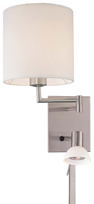 George Kovacs P1050-084 LED Swing Arm Wall Lamp, Brushed Nickel