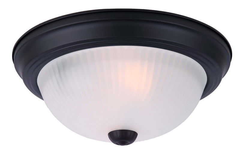 Canarm IFM211MBK-RGF Two Light Flush Mount, Matte Black