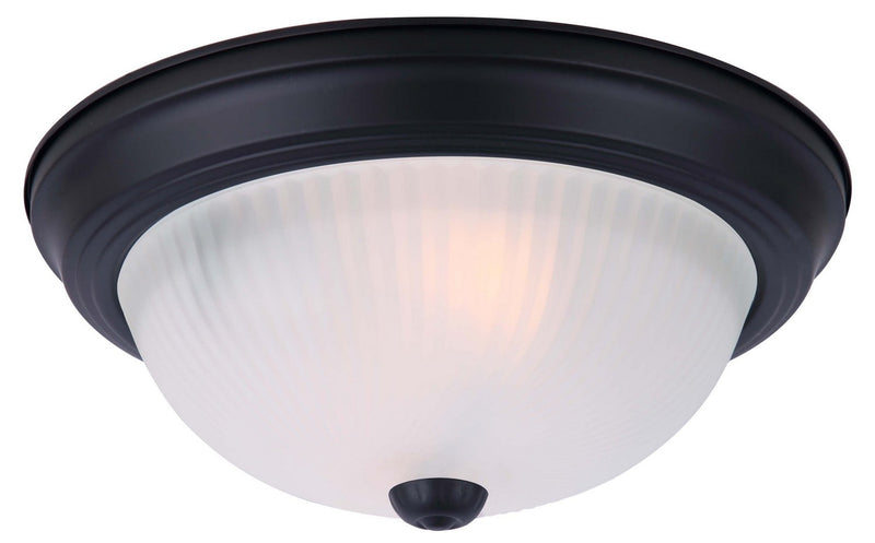 Canarm IFM213MBK-RGF Two Light Flush Mount, Matte Black