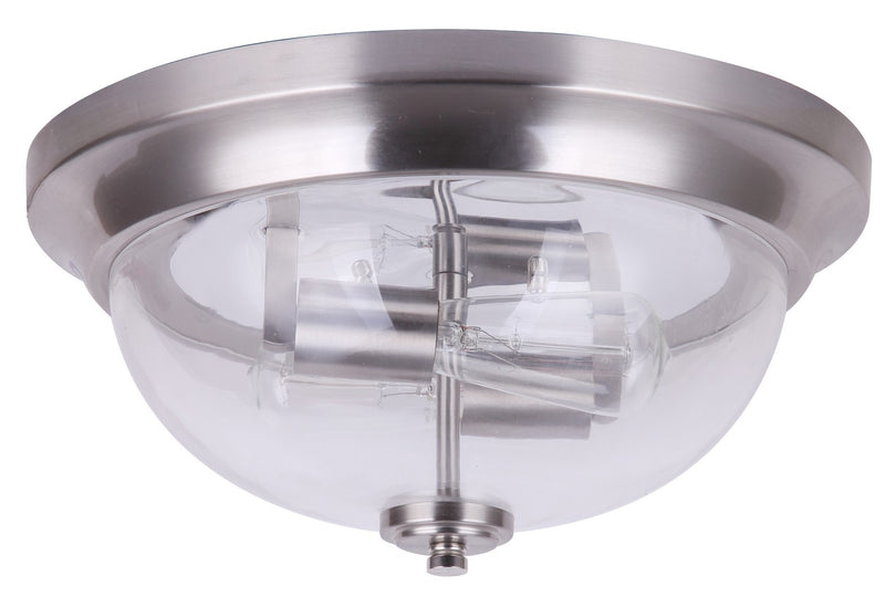 Canarm IFM256A13BN-RG Two Light Flush Mount, Brushed Nickel