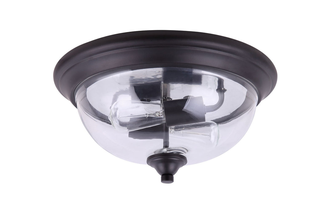 Canarm IFM587A14ORB-RG Two Light Flush Mount, Oil Rubbed Bronze